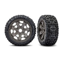 Tires & Wheels Sledgehammer Belted/ Gray 3.0" (2)