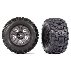 Tires & Wheels Sledgehammer/ Charcoal Gray 2.8" 4WD TSM (2)