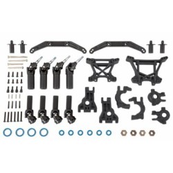 Uppgradering Extreme Heavy Duty Svart Hoss, Rustler, Slash, Raptor R - 4x4