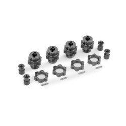 Hjulnav & Mutter 17mm Alu Grå (4) Jato 4x4