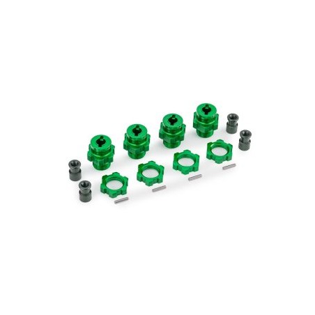 Hjulnav & Mutter 17mm Alu Grön (4) Jato 4x4