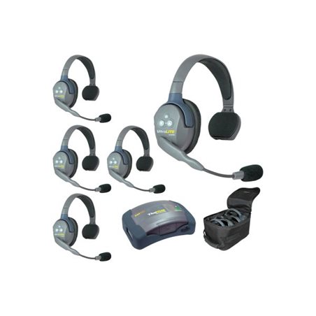 UltraLITE 5 people system w/ 5 Single Headsets, batt., charger