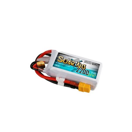 Gens ace Soaring Mini LiPo 4S 14.8V-2200-20C (XT60) 76x33x33mm 185g