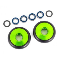 Wheel Set Alu Green Wheelie Bar  Drag Slash