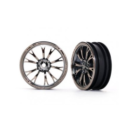 Wheels Front Black Chrome (2)  Drag Slash