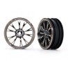 Wheels Front Black Chrome (2)  Drag Slash