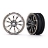 Fälg Fram Svart Krom (2)  Drag Slash