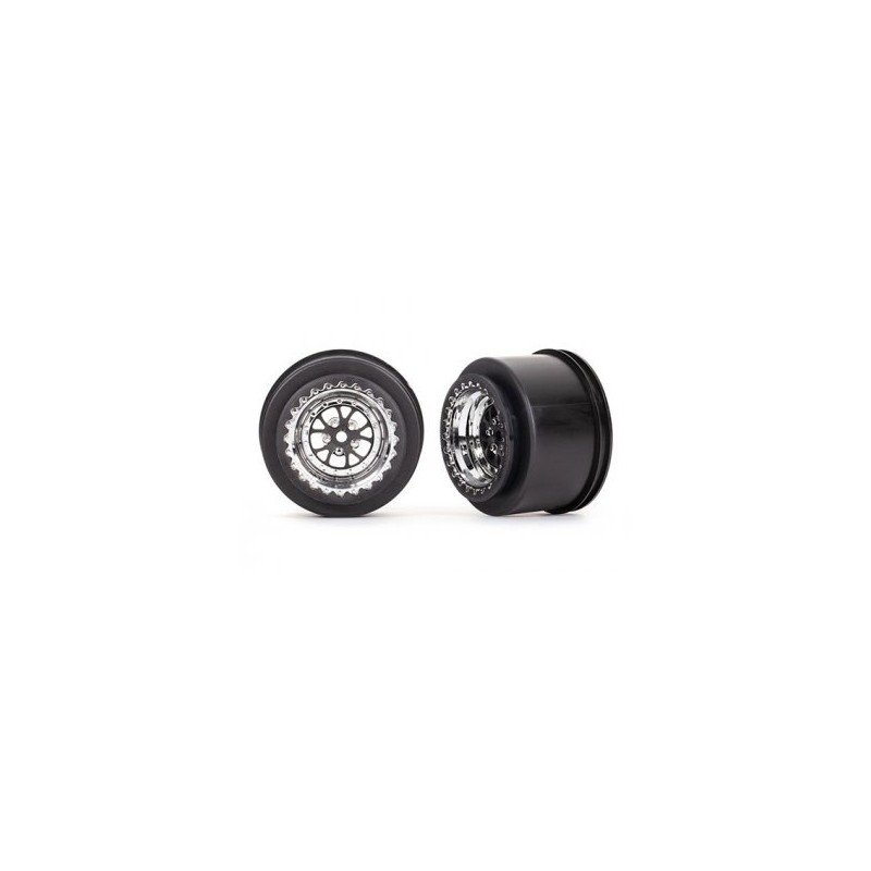 Wheels Rear Chrome (2)  Drag Slash