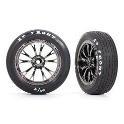 Tires & Wheels Front Black Chrome (2)  Drag Slash