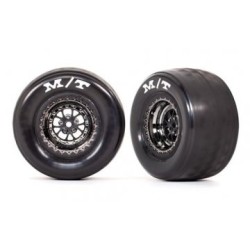 Tires & Whels Rear Black Chrome (2)  Drag Slash