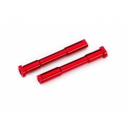Bell Crank Post Steering Alu Red (2) Sledge
