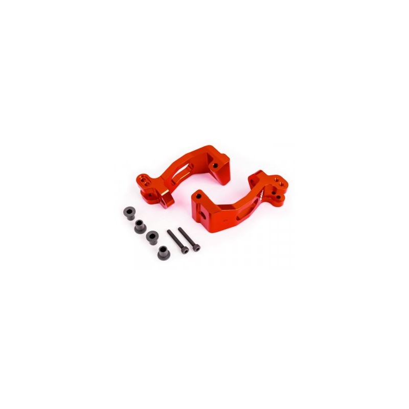 Caster Blocks (C-Hub) Alu Red L+R Sledge
