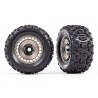 Tires & Wheels Sledgehammer 3.8'' / Satin Black Chrome Black 3-piece Spoke (w/ Wheel Hubs) (2)