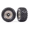 Tires & Wheels Sledgehammer 3.8'' / Satin Black Chrome Black 3-piece Spoke (w/ Wheel Hubs) (2)