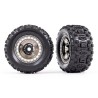 Tires & Wheels Sledgehammer 3.8'' / Black Chrome 3-piece Spoke (w/ Wheel Hubs) (2)