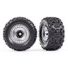Tires & Wheels Sledgehammer 3.8'' / Satin Chrome 3-piece Spoke (w/ Wheel Hubs) (2)