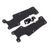 Suspension Arm Covers Front L+R Black Sledge