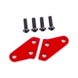 Steering Block Arms Alu Red (for #9635,#9637) (Pair) Sledge