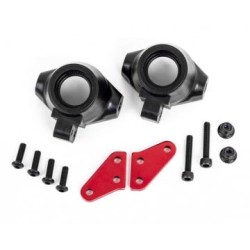 Steering Blocks + Arms Alu Red (Pair) Sledge
