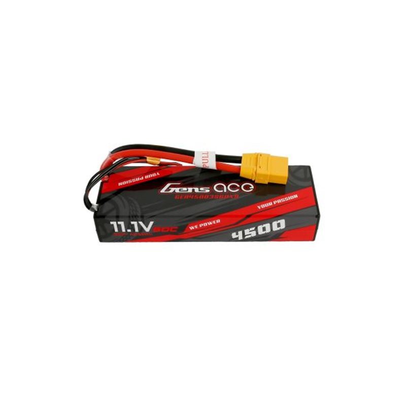 Gens ace Bashing LiPo 3S 11.1V-4500-60C (XT90) 138x47x25mm 306g