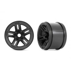 Wheels 3.8'' Black (17mm Hex ) (2)