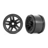 Wheels 3.8'' Black (17mm Hex ) (2)