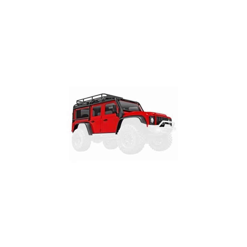Body TRX-4M Land Rover Defender Red Complete
