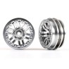 Wheels 12-Spoke Satin Chrome 1.0" (2)