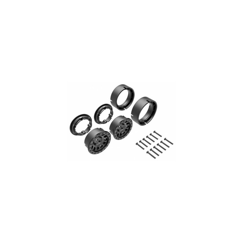 Wheels Method Race 105 Beadlock Black 1.0" (2)