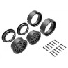 Wheels Method Race 105 Beadlock Black 1.0" (2)