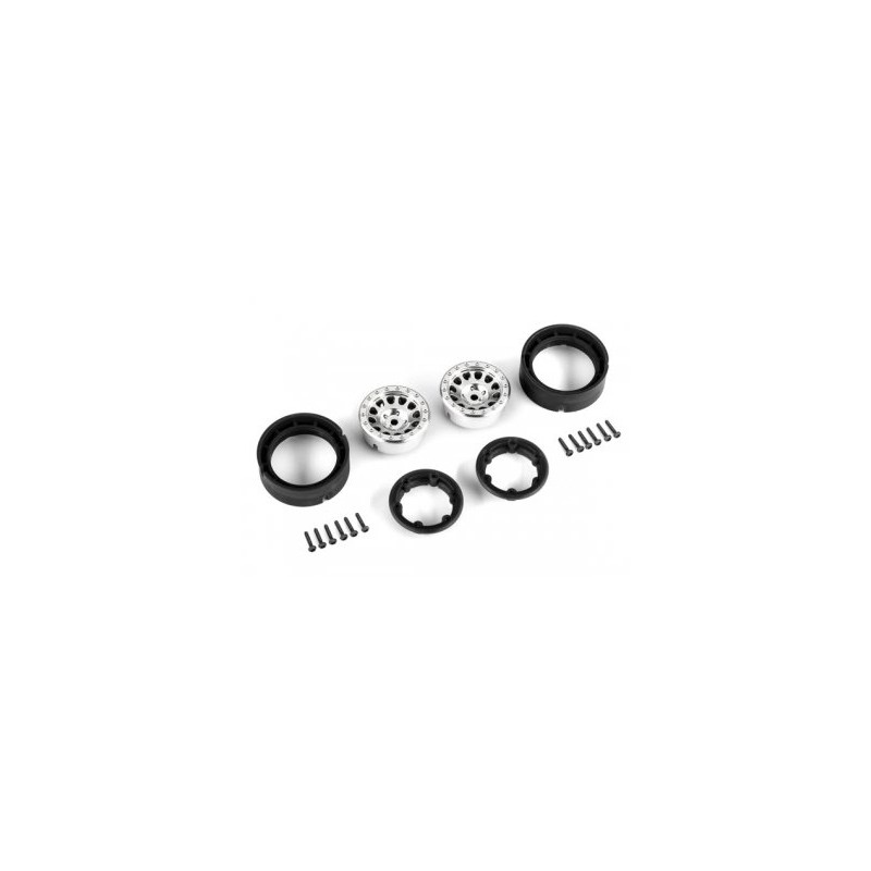 Wheels Method Race 105 Beadlock Satin Crome 1.0" (2)