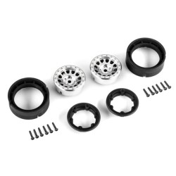 Wheels Method Race 105 Beadlock Satin Crome 1.0" (2)