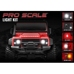 LED Ljus Fram- och Bak Set Komplett TRX-4M Defender