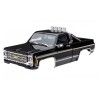 Body TRX-4M Chevrolet K10 Black Complete (Clipless)