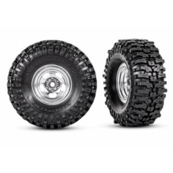 Tires & Wheels Mickey Thompson Baja Pro Xs/ Satin Chrome 2.4x1.0" (2)