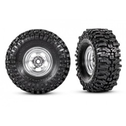 Tires & Wheels Mickey Thompson Baja Pro Xs/ Satin Chrome 2.4x1.0" (2)