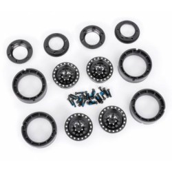 Fälg Aluminium Beadlock Svart 1.0" (2)