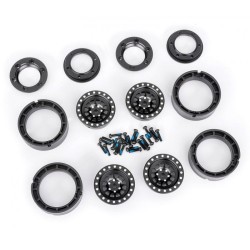 Fälg Aluminium Beadlock Svart 1.0" (2)