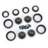 Wheels Aluminium Beadlock Black 1.0" (2)