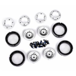 Wheels Aluminium Beadlock Silver 1.0" (2)