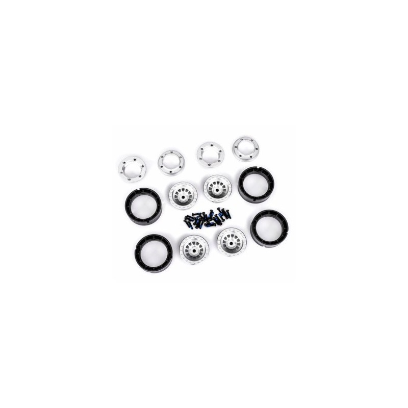 Wheels Aluminium Beadlock Silver 1.0" (2)