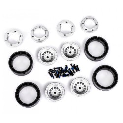 Fälg Aluminium Beadlock Silver 1.0" (2)