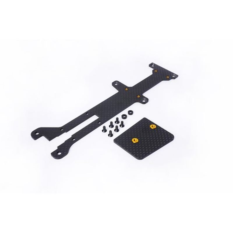 Carbon Radio Plate & ESC Mount Koswork 2.0mm - Optima Mid