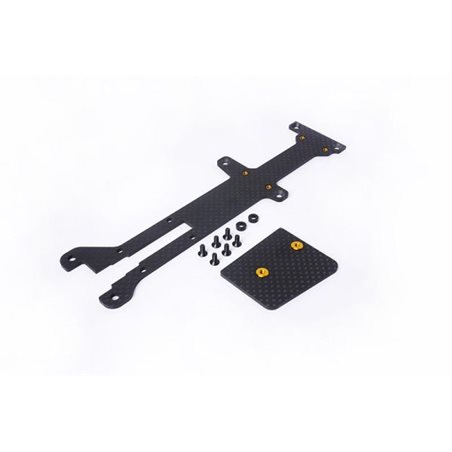 Carbon Radio Plate & ESC Mount Koswork 2.0mm - Optima Mid