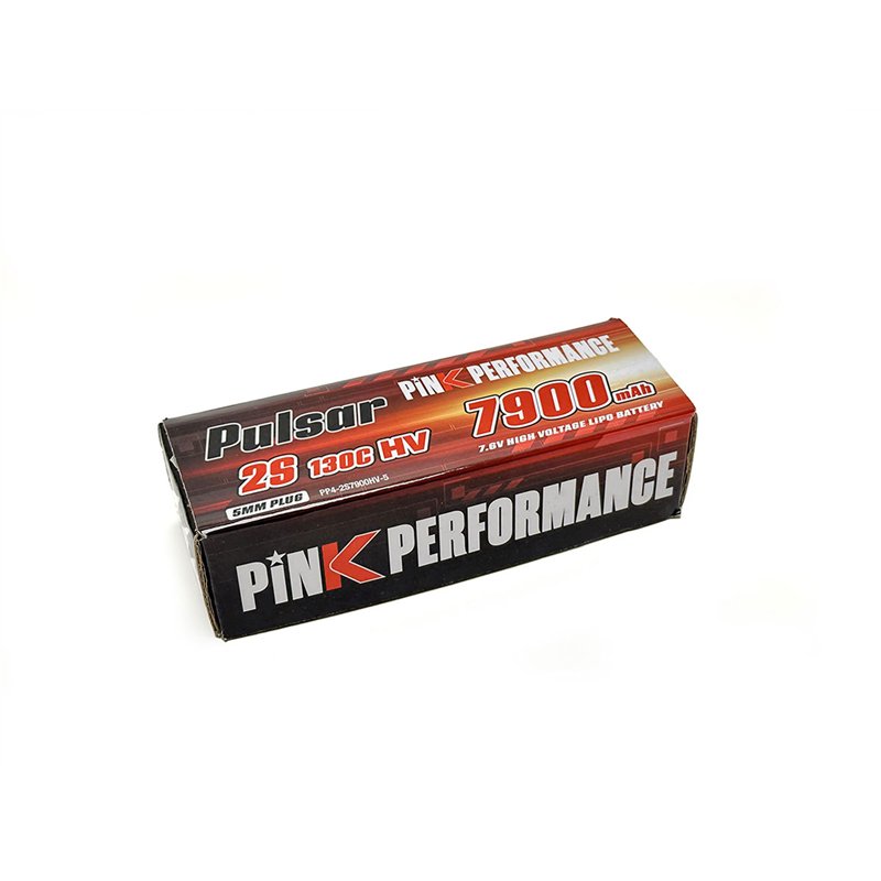 Pink Performance Pulsar LiPo 2S 7.6V-7900-130C (5mm) 139x47x26mm 318g