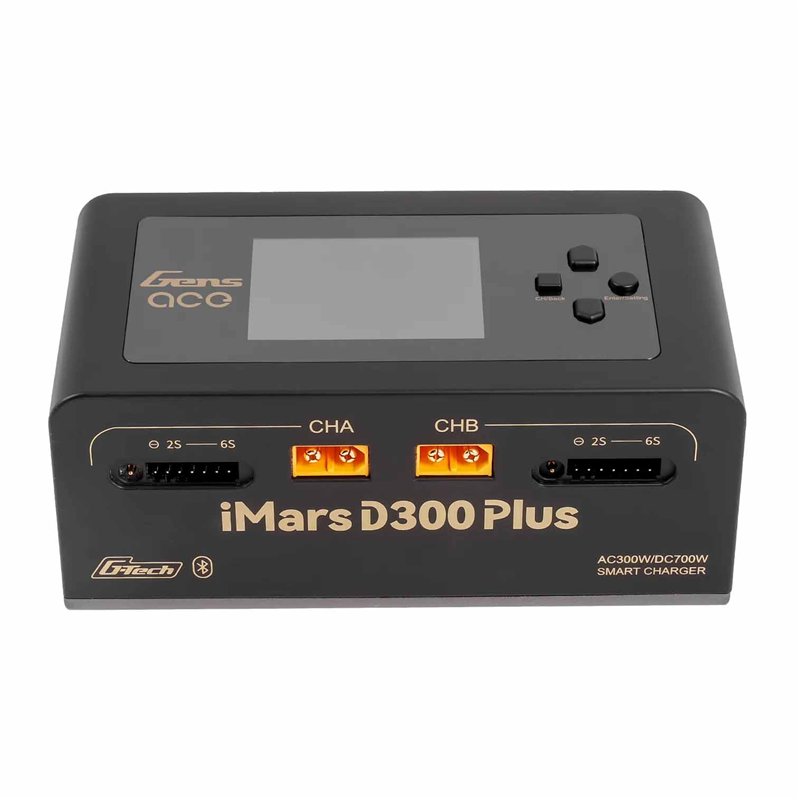 GensAce Charger iMars D300 PLUS Dual Channel (EU) Black