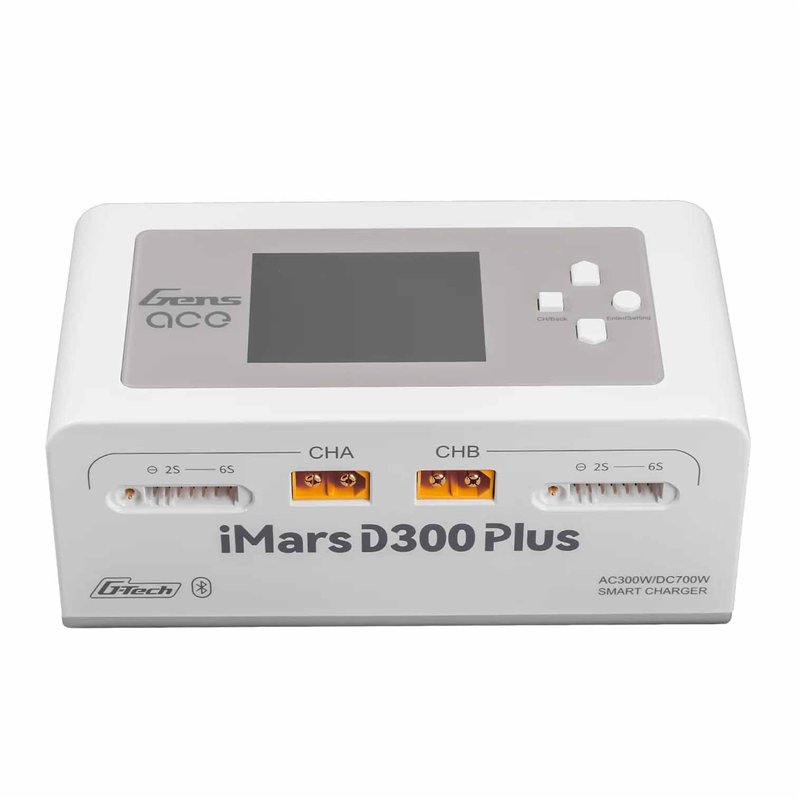 GensAce Charger iMars D300 PLUS Dual Channel (UK) White