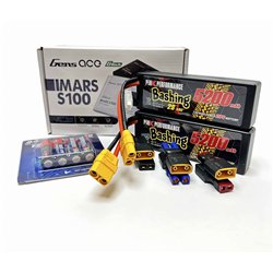 KE Power Bundle 22 - 2x2S LiPo (Multi)-100W Charger-AA Dry Cells 