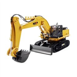 HUINA 1510 1/16 SCALE RC EXCAVATOR 2.4G 11CH w/DIE CAST BUCKET