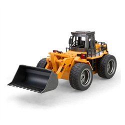 HUINA 1520 1/18 2.4G 6CH RC BULLDOZER w/DIE CAST BUCKET